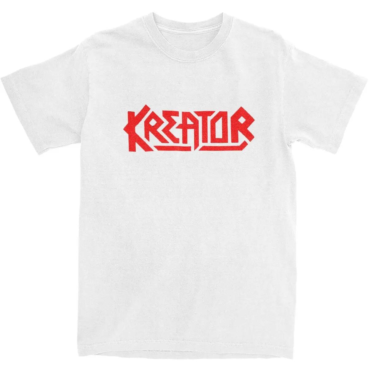 

Kreators T Shirt Male Red Logo Y2K Casual Cotton T Shirts Beach O Neck Harajuku Tee Shirt Loose Oversized Clothes XL