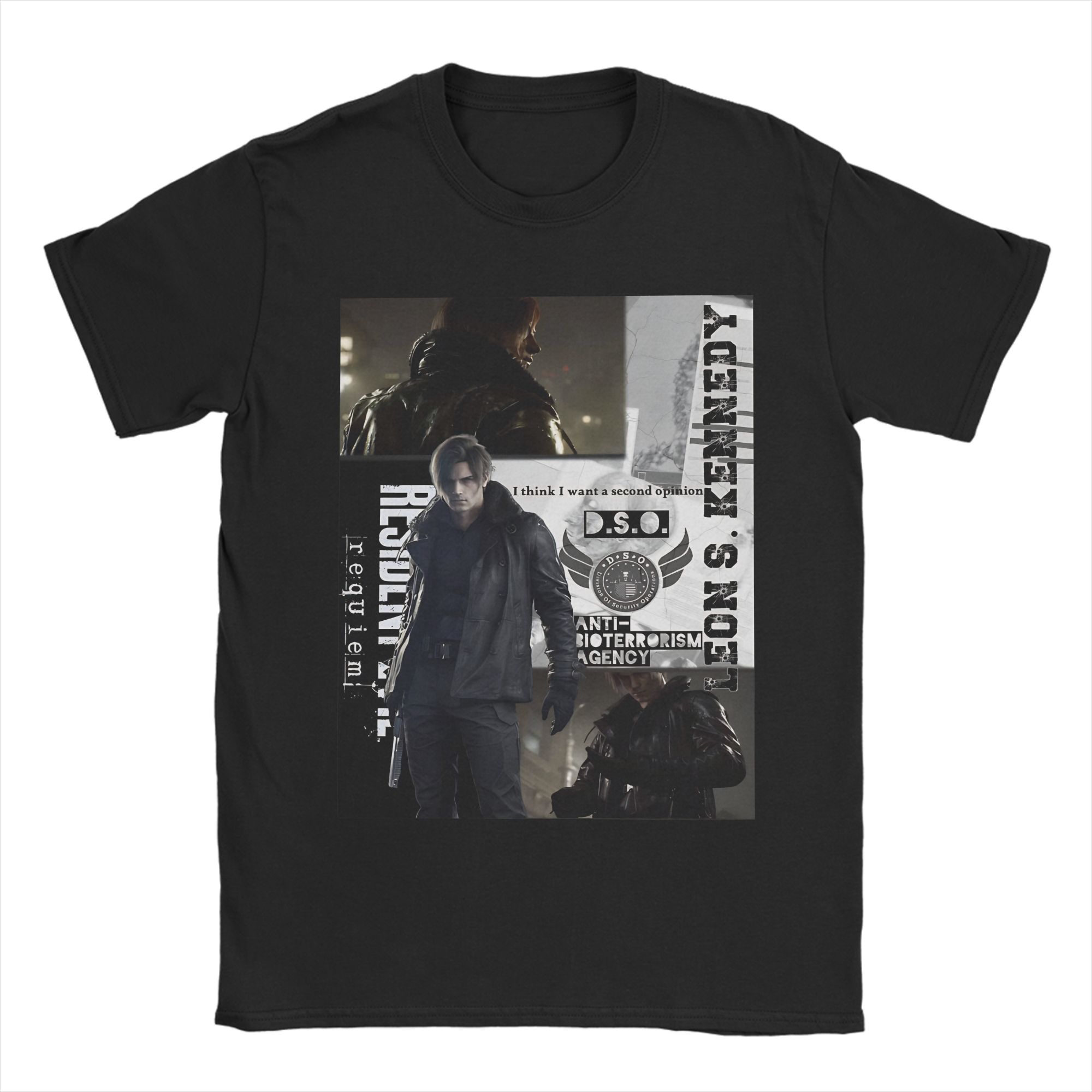 

Funny Zaddy Leon Kennedy TShirt Men Round Collar Cotton T Shirt Short Sleeve Tee Shirt Birthday Gift Tops S