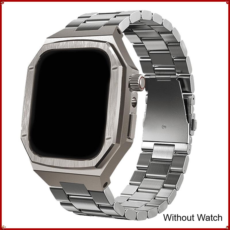 

Stainless Steel Band Protective Bumper Cover Case For Apple Watch 11 10 42mm/46mm Metal Modification Kit for iwatch 11 42mm/46mm Series 10 42mm