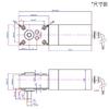 5840-31ZY Waterproof DC Gear Motor Reverse and Reverse Speed Regulation 12V24V High Torque Motor