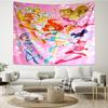 Winx Club Print Tapestry, Backdrop, Easy Setup, Ideal for Bedroom, Office & Living Room, with Aesthetic Wall Hanging Decor.