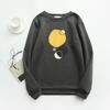 TWINFLAMES New Hoodie Women Oversized Wool Sweatshirt Casual Long Sleeve Top Printed O Collar Loose Casual Long Sleeve Jumper Top
