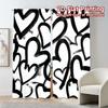 Minimalist Flat Printing Jit Curtains Without Rod Heart Whirl Chic Polyester Easy Install Room Set Of 2 Made