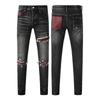 GLYDE Luxury Streetwear Jeans Americans Style Holes Long Trousers Quality Male Stretch Slim Pants Skinny Trousers