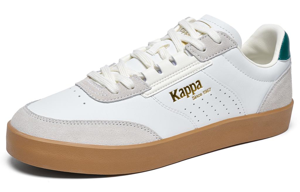 Men's Sneakers Kappa Back to Back Slip Resistant Abrasion Resistant Low top Skateboard Shoes Unisex White