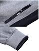 [Gopune] Men's Tracksuit Set Top & Bottom Sportswear Training Running Jogging Pants Outdoor Loungewear Casual Wear Gray 3XL