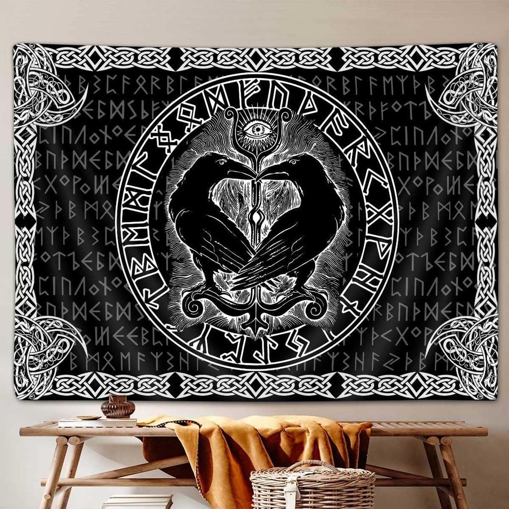 Cool Medieval Dragon Tapestry Fantasy Animal Red Dragon Tapestry Wall Hanging for Men Boys Bedroom Gothic Tapestries Poster