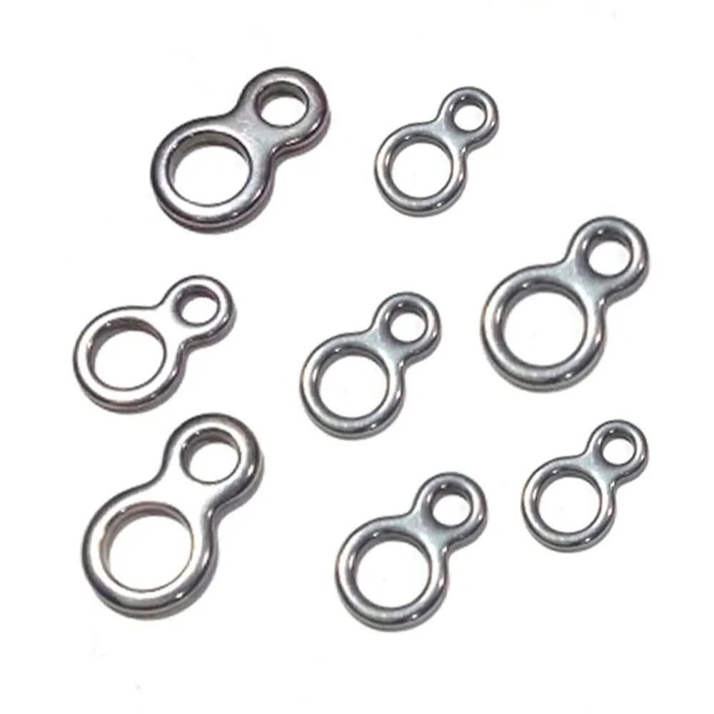 10Pcs 8 Shape Double Hole Link High Strength Trolling Connector Fishing Connector Ring Trolling