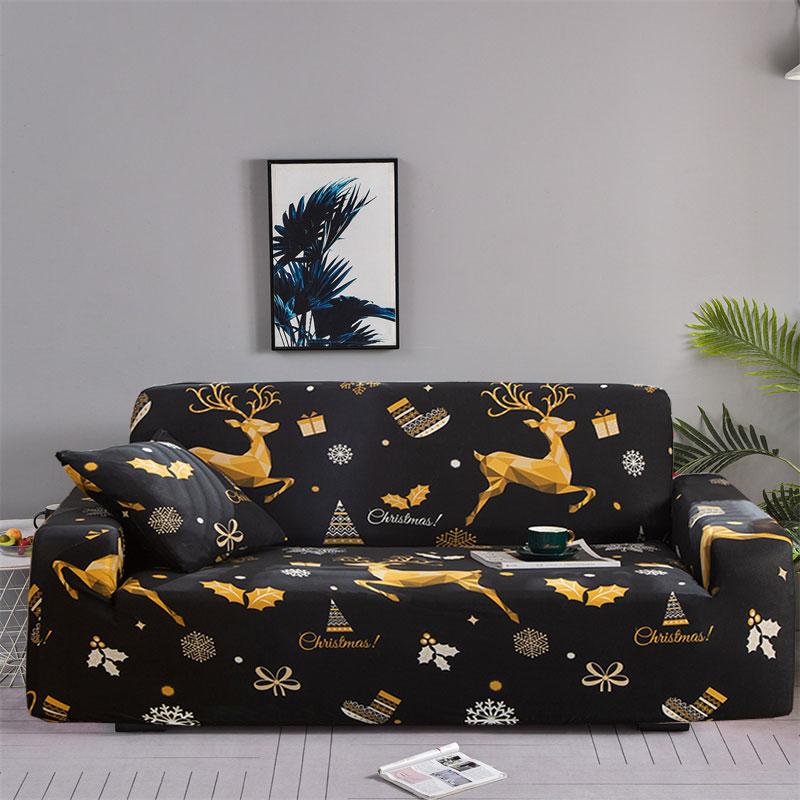 Christmas Decoration Sofa Cover Stretch Modern Chair Couch Cover Sofa Covers For Living Room Furniture Protector 1/2/3/4 Seater