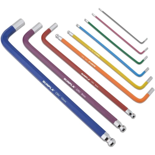 Gunpla Hex Wrench Set, Ball Point, 9-Piece Set, 1.5-10mm