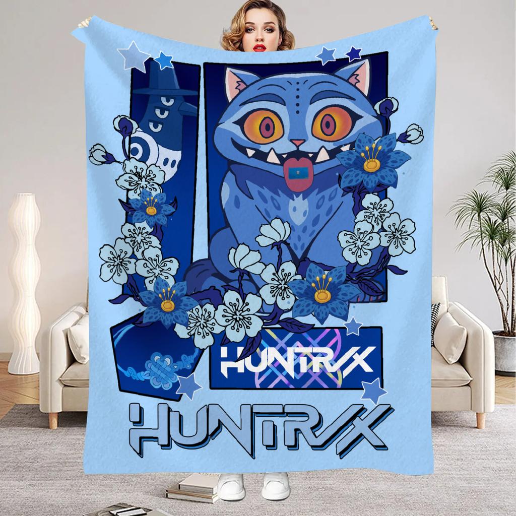 K-Pop D-Demon H-Hunters Huntrix Blankets Quality Soft Warm Throw Blanket Winter Girls Boys Gift For Couch Bed Office Camping