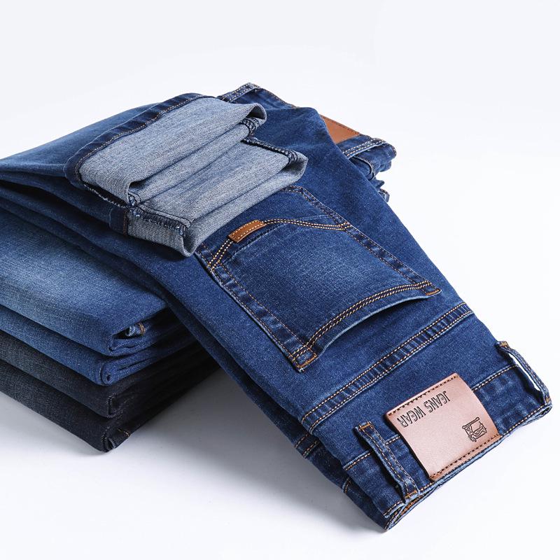 Men's Plus Size Loose Fit Straight Jeans - Durable Casual Wear