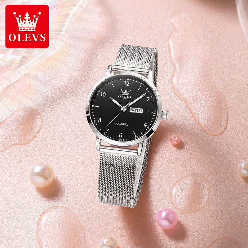 Ультратонкие Светящиеся Женские Часы Oulishi - Модные Бесшумные Кварцевые для Студентов