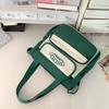 Student Shoulder Bag Contrast Color Crossbody Bag Women's Commuter Class Handbag