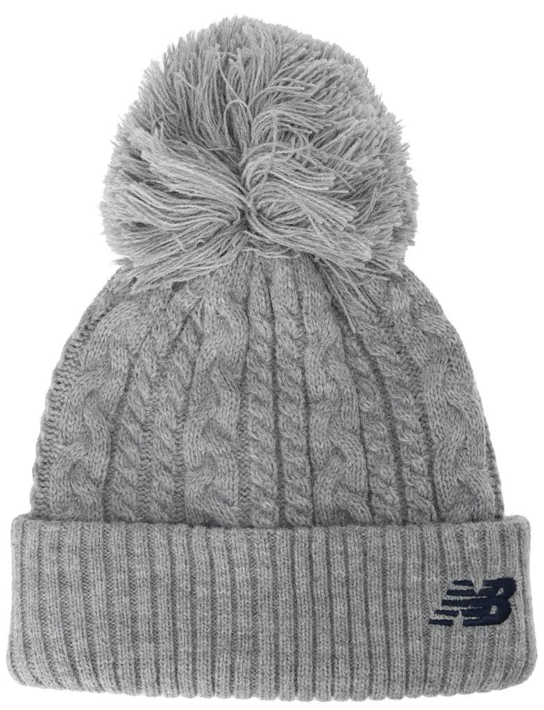 [New Balance] Golf Knit Cap (with Pompom)  Women's  012-4287504 020Gray FR