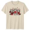 Three Cute Kittens Giving Flowers TShirt Valentines Day Cats