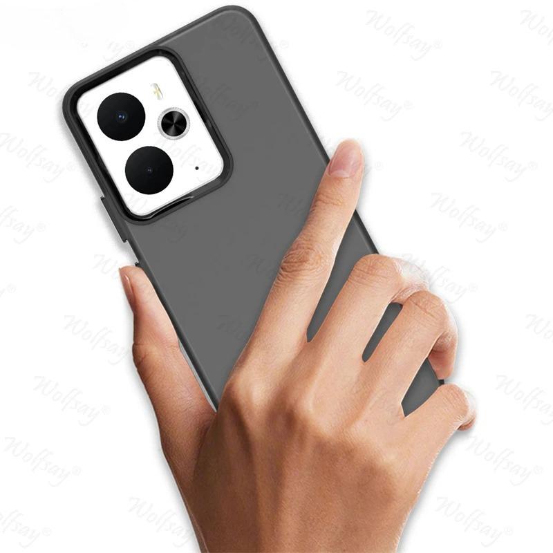 Anti-Drop Candy Color Phone Case For Realme 14T Matte Transparent Back Case For Realme 14T Cover For Realme 14T Case 6.67 Inch