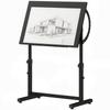 Drafting Table, Height- and Tilt-Adjustable, with Non-Slip Ledge, Black