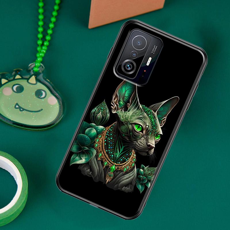 

Чехол с рисунком кота сфинкса для POCO F5 X5 X3 Pro X4 F4 GT F3 M5s C40, чехол для Xiaomi 13 12 Lite 11T 12T Pro 12X POCO M4 Pro 4G