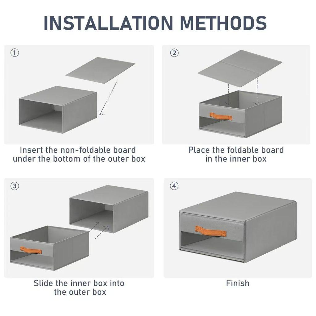 Organizzatore con contenitore sotto il letto con design pieghevole per l'organizzazione dell'armadio in camera da letto