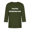 Men's fashionable casual round-neck three-quarter sleeve top T-shirt