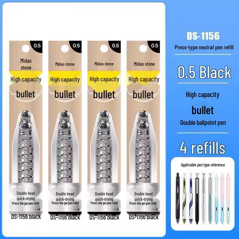 

Lightning Quick-Dry Silent Retractable Ballpoint Pen for Students 0.5mm - Other