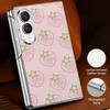 Tropical Leaf Floral Case For Samsung Galaxy Z Fold 8 Ultra 7 6 5 4 Z Fold8 Fold7 Fold6 Fold5 Luxury Plating Leather Skin Phone Cover