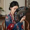 Hand Crafted Hand-painted Fan Colorful Spanish Wood Fan Chinese Style Fan  Photography Prop
