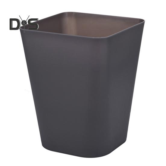 Small Waste Basket Trash Can Large Capacity Solid Color Easy To Clean Indoor Outdoor Plastic Garbage Bin