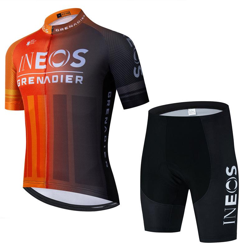 Men's Summer Sweat-absorbing Short-sleeved   Mountain Bike Clothing  Summer Breathable Cycling Suit Cycling Event Cycling Suit Outdoor