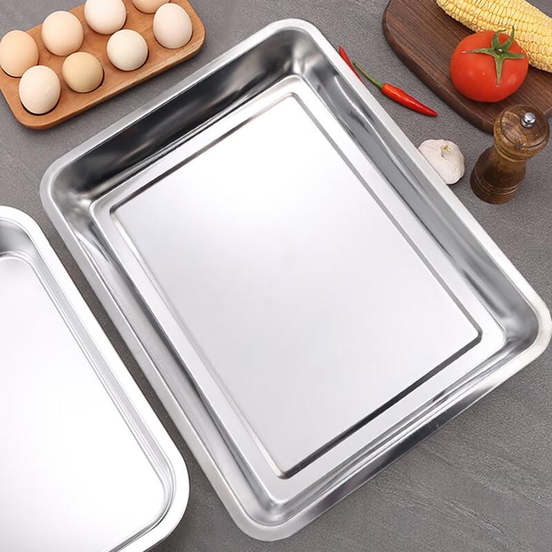 304 Stainless Steel Rectangular Serving Tray