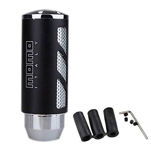 Momo Race Aluminum Billet Car Shift Knob Universal Gear Shifter Knob - Black