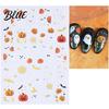 DIY Halloween Nail Art Stickers Cartoon Pumpkin Ghost Bat Decals for Stickers Decorations Self-Adhesive Holiday Manicure Women Easy Application