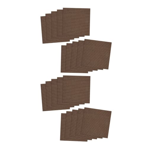 Sanko Just Place and Stick, Veterinarian-Recommended, Water-Repellent Pet Tile Mat, 30cm x 30cm, Pack of 20, Brown, for Dogs and Cats. Sanko Carpet. M