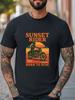 Sunset Rider 1970 Motorcycle T-Shirt Retro Born To Ride Biker Tee Vintage Tee Unisex T-Shirt