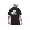 Nike Letter Print Straight-Cut Crew Neck T-Shirt Men Tops Black DR5756-010