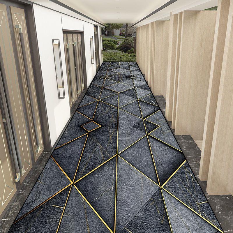 Prosty Geometryczny Długi Dywanik Biegacz na Korytarz Nowoczesny Łatwy do Czyszczenia Dekoracja Dywan na Przejście Antypoślizgowy Zmywalny Mata Podłogowa na Schody Korytarz