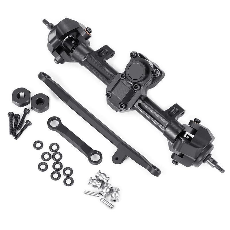 AXSPEED Front Rear Aluminum Alloy Portal Axle for Axial SCX24 Deadbolt Wrangler C10 Gladiator Bronco 1/24 RC Car Upgrade Parts