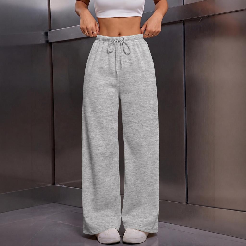 Women's Color Straight Leg Sweatpants with Pockets for Everyday Casual Wear