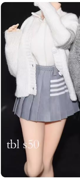 Hobby Toy scale figure Compatible with TBLeague body For normal and small body types Academy style Beautiful high school girl Long sleeve white gray