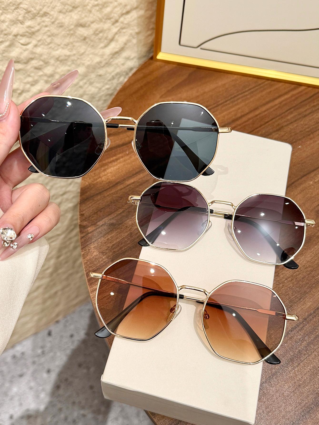 

3Pcs Retro Vintage Sunglasses Men Fashion Women Metal Driving Sun Glasses Brand Eyewear