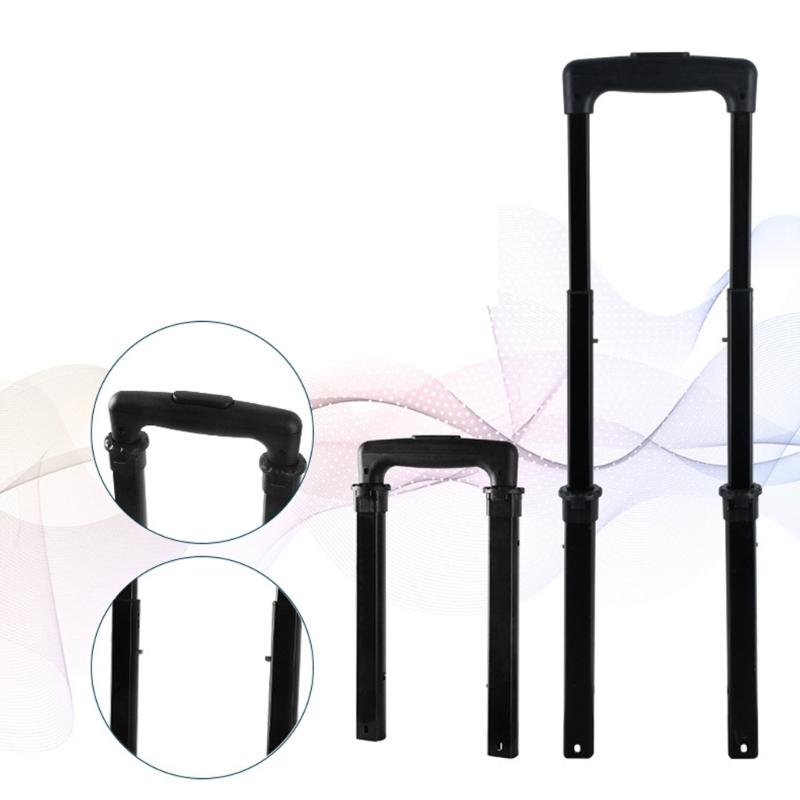 Telescopic Suitcase Handle Repair Ergonomic Design Easy Installtion Universal Fit Iron Luggage Handle Practical Construction