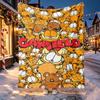 Garfield Pattern Blanket for Home Decoration, Bed, Sofa, Car Travel, Camping, Suitable for All Seasons, Birthday Christmas Gift
