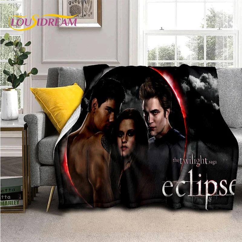 Sága Stmívání Edward Bella Filmová měkká deka, Měkká přehozová deka pro domácí ložnici postel pohovku piknik cestování Kryt dětský dárek