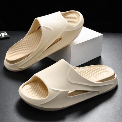 Fashion Comwarm 2024 Summer Men Slippers Home Classic Massage Sandals Outdoor EVA Beach Slides Breathable Quick-drying Casual Flip Flops