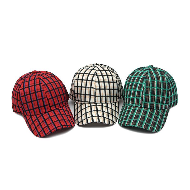 Gorra a cuadros para mujer, gorra de béisbol con protección solar para exteriores, gorra Snapback para hombre, sombreros con visera, sombrero de pesca, gorra de pico