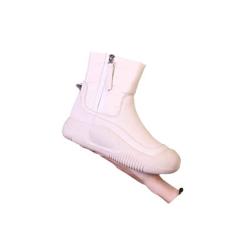 Sněhule na silné podrážce sametové dámské zateplené ležérní módní krátké boty dámské boty protiskluzové bavlněné boty