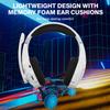 3.5mm Gaming Headphone, Over Ear Game Headset, Noise Cancellation Earphone with Mic, LED Light, Volume Control for Laptop, Tablet, Mobile Phones, Desk
