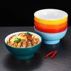 Diruian Two-Tone Melamine Noodle Bowl for Commercial and Home Use