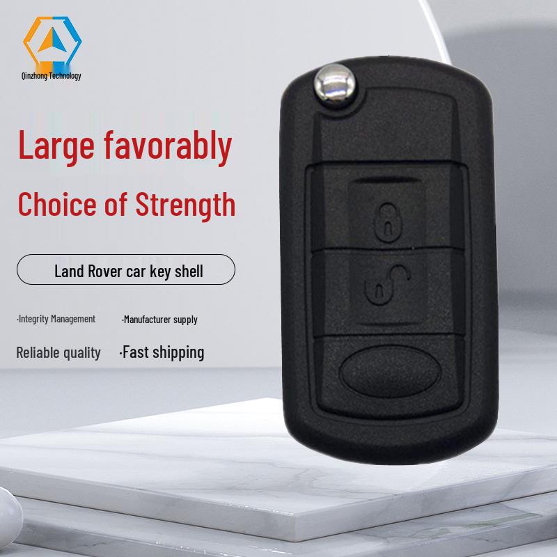 

3-Button Folding Car Key Shell for Land Rover HU101 Replacement
